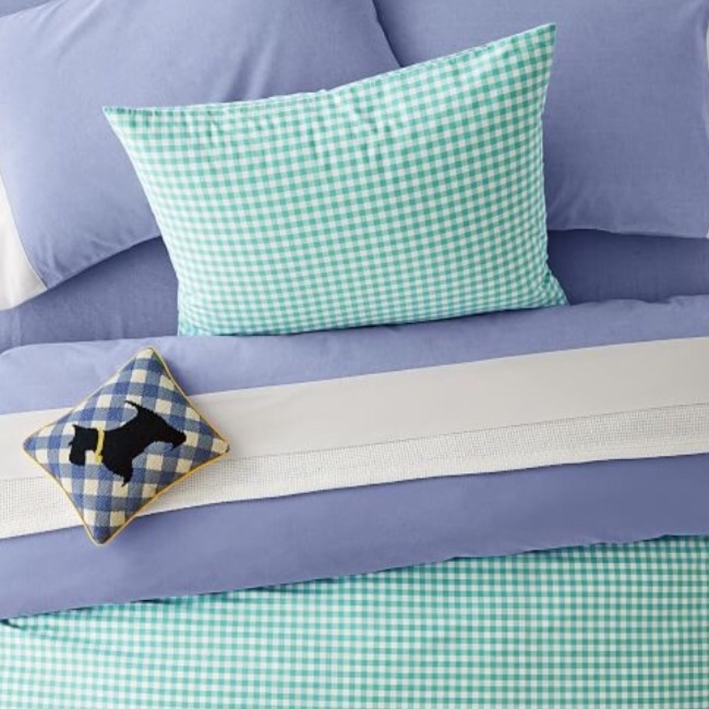 NWT Pottery Barn Teen Chambray Cuff Sheet Set